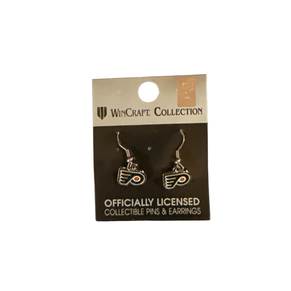 Philadelphia Flyers WinCraft Dangle Earrings NWT NHL Licensed